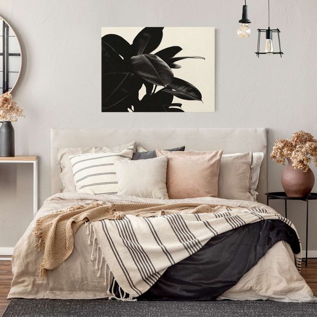 Riproduzioni su tela quadri famosi Albero di gomma in bianco e nero