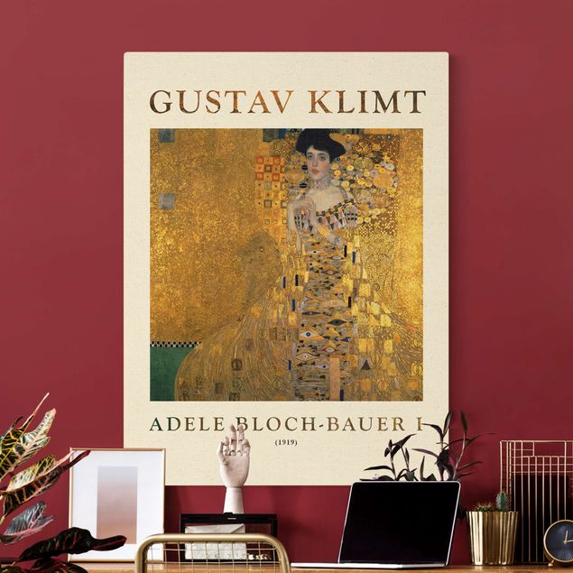 Quadri moderni per soggiorno Gustav Klimt - Adele Bloch-Bauer I - Edizione da museo