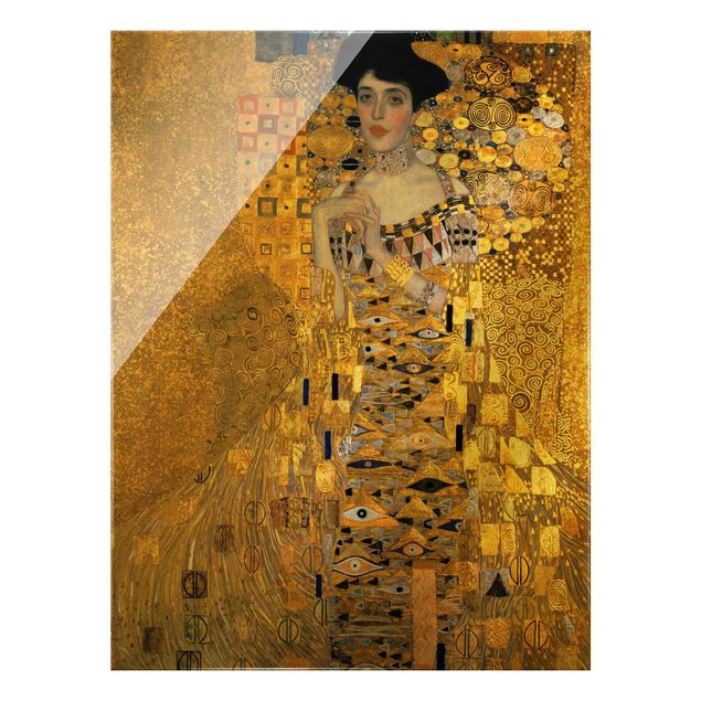 Quadro in vetro - Gustav Klimt - Ritratto di Adele Bloch-Bauer I - Formato verticale