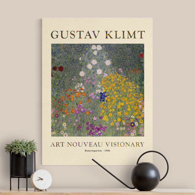 Riproduzioni su tela quadri famosi Gustav Klimt - Giardino del contadino - Edizione da museo