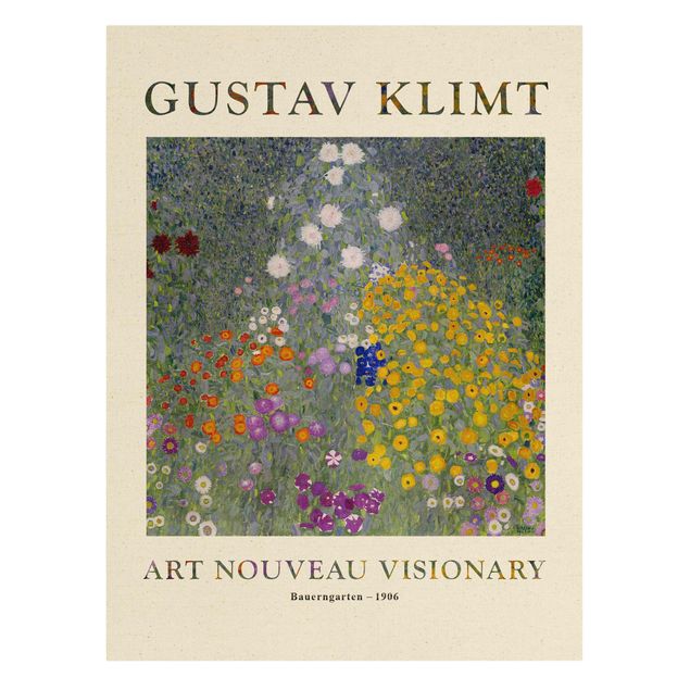 Quadri su tela Gustav Klimt - Giardino del contadino - Edizione da museo