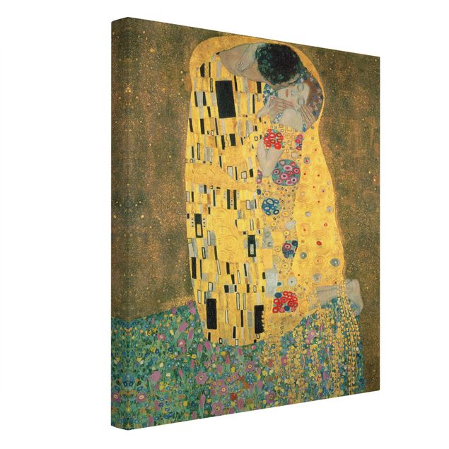 Quadro su tela oro - Gustav Klimt - Il bacio