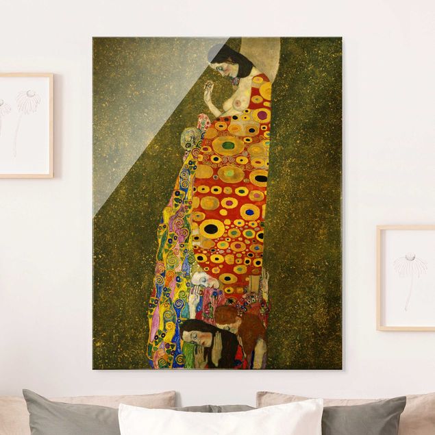 Lavagna magnetica vetro Gustav Klimt - La speranza II