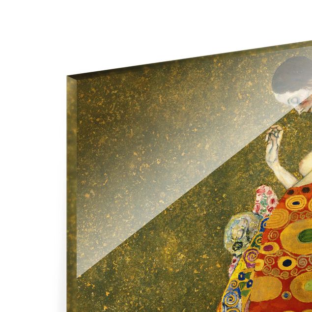 Quadro in vetro - Gustav Klimt - La speranza II - Formato verticale
