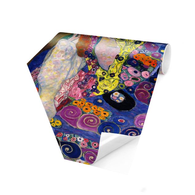 Carta da parati esagonale adesiva con disegni - Gustav Klimt - la vergine