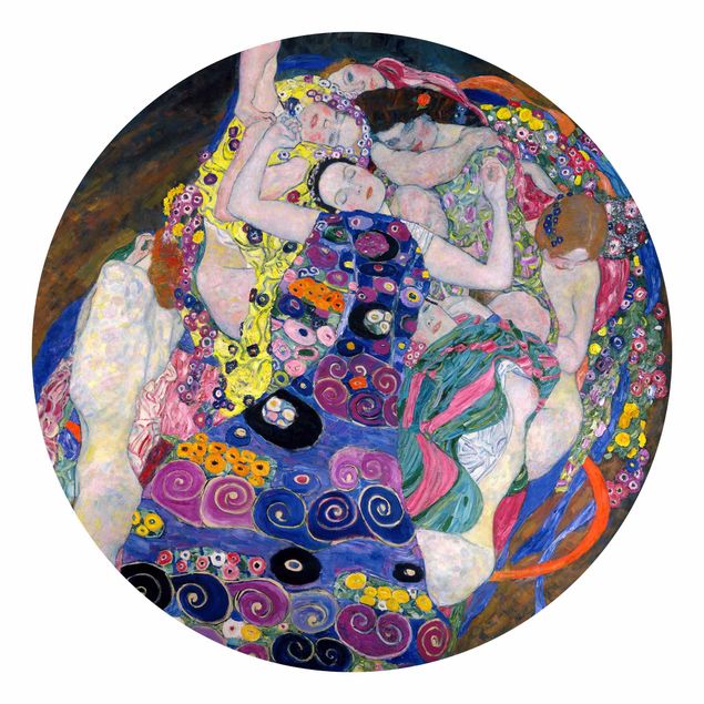 Carta da parati rotonda autoadesiva - Gustav Klimt - La Vergine