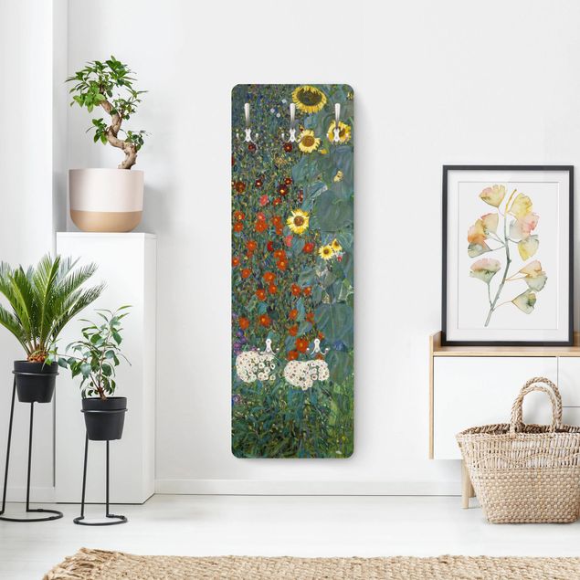 Appendiabiti - Gustav Klimt - Giardino di campagna con girasoli