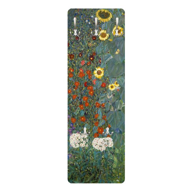 Appendiabiti - Gustav Klimt - Giardino di campagna con girasoli
