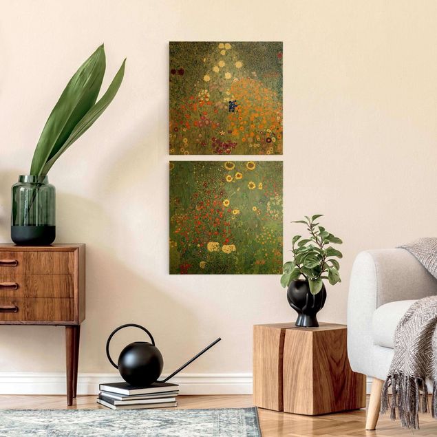 Riproduzioni su tela quadri famosi Gustav Klimt - Il giardino verde