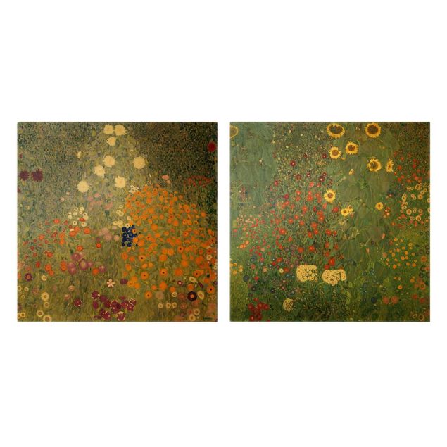 Quadri su tela Gustav Klimt - Il giardino verde