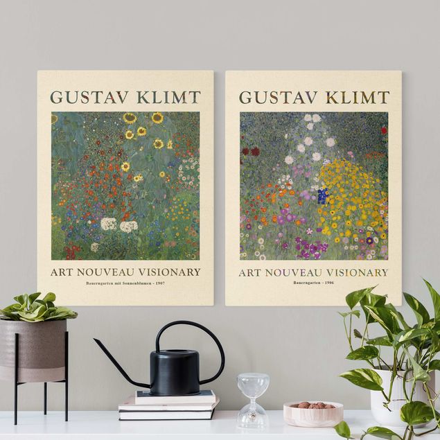 Quadri moderni per soggiorno Gustav Klimt - Giardino del contadino - Edizione da museo