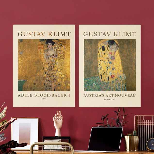 Stampa su tela 2 parti - Gustav Klimt - Edizioni museo