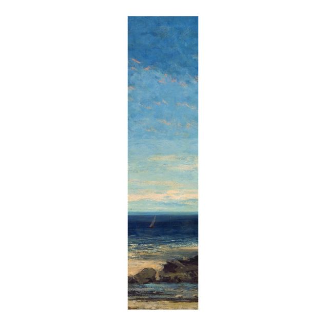 set tende a pannello Gustave Courbet - Il mare - Mare blu, cielo blu