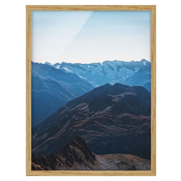 Poster con cornice - Bel tempo in montagna