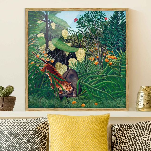 Anna Maria Sibylla Merian quadri Henri Rousseau - Lotta tra una tigre e un bufalo