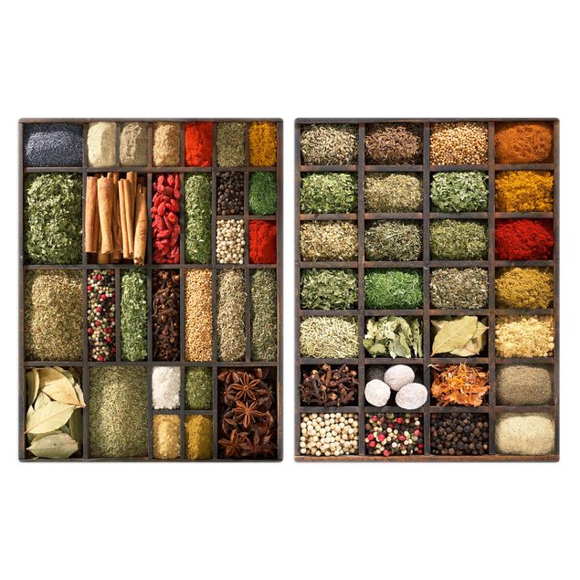Coprifornelli in vetro - Seed Box Spices - 52x80cm
