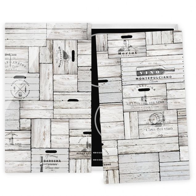 Coprifornelli in vetro - Shabby Wooden Boxes