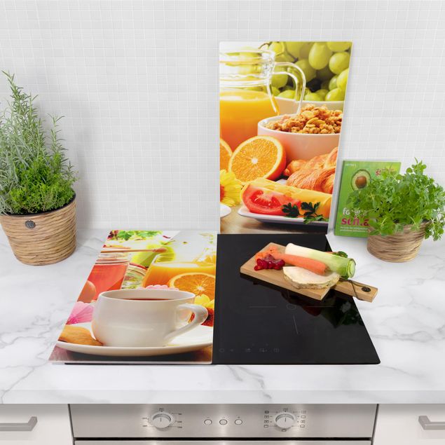 Coprifornelli in vetro - Summery Breakfast Table - 52x60cm