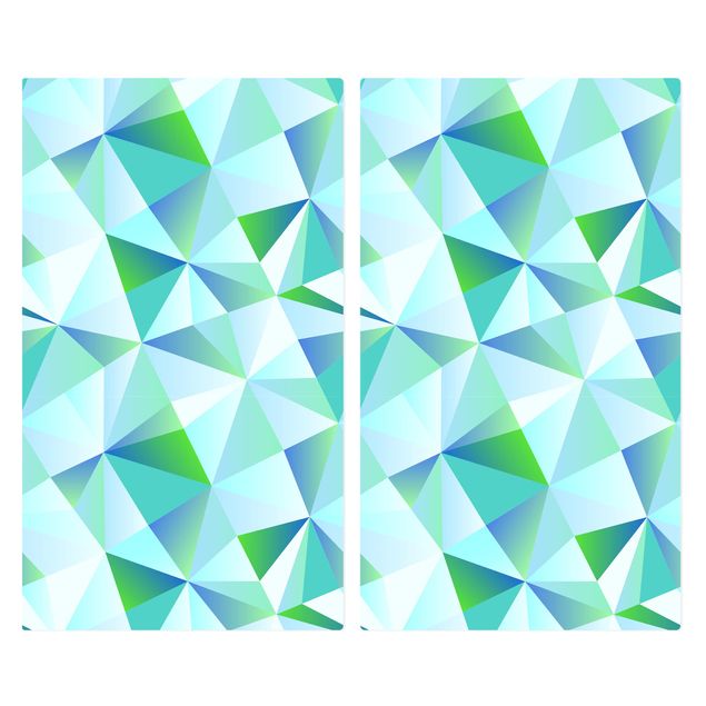 Coprifornelli in vetro - Vector Pattern Turquoise