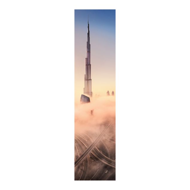 set tende a pannello Skyline di celeste di Dubai