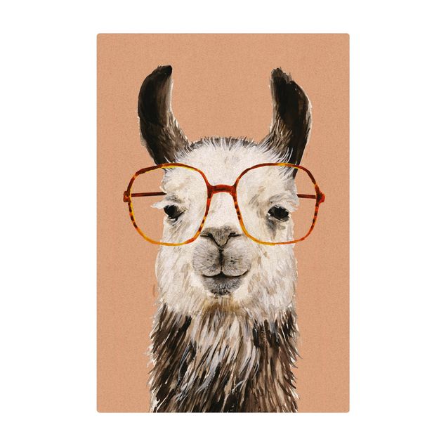 Tappetino di sughero - Lama alla moda con occhiali IV - Formato verticale 2:3