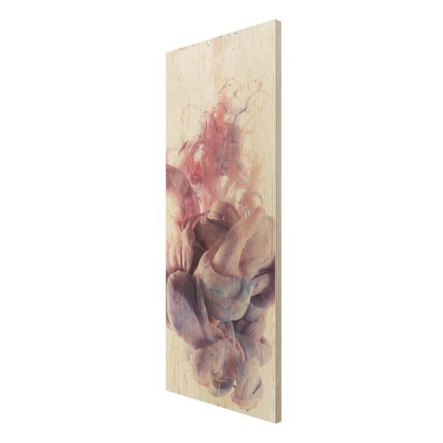 Quadro in legno - Abstract liquid color gradients - Pannello