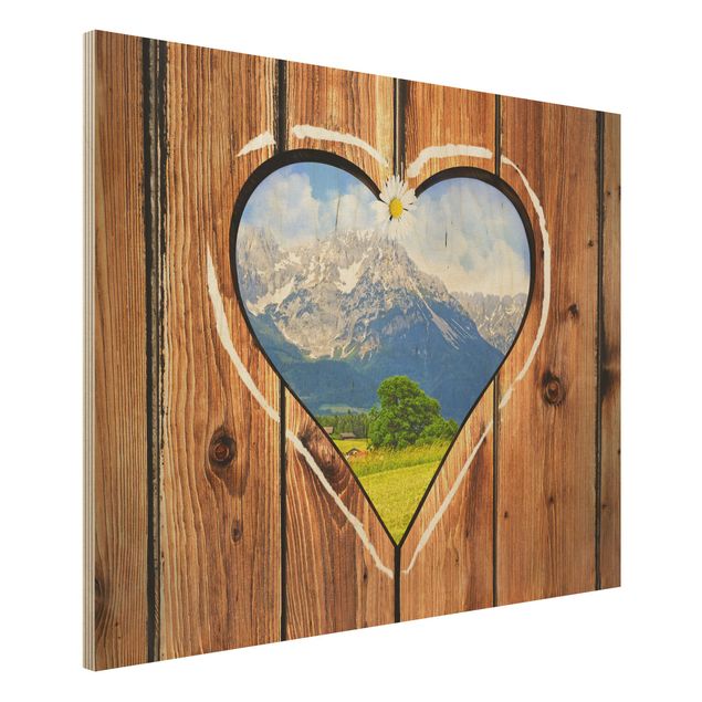 Quadro in legno - Mountain Huts - Orizzontale 4:3