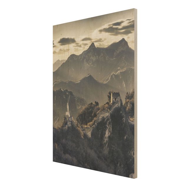 Quadro in legno - The Great Chinese Wall - Verticale 3:4