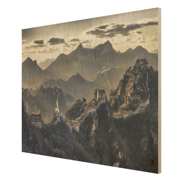 Quadro in legno - The Great Chinese Wall - Orizzontale 4:3