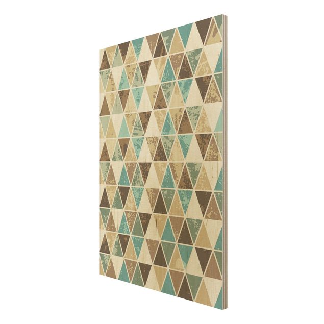Quadro in legno - Triangle repeat pattern - Verticale 2:3