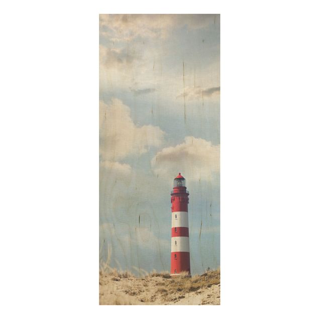 Quadro in legno - Lighthouse in the dunes - Pannello