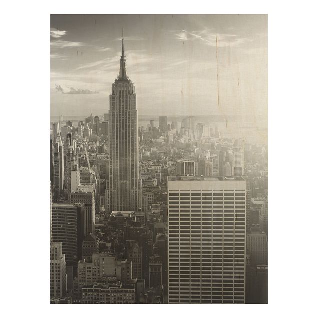 Quadro in legno - Manhattan Skyline - Verticale 3:4