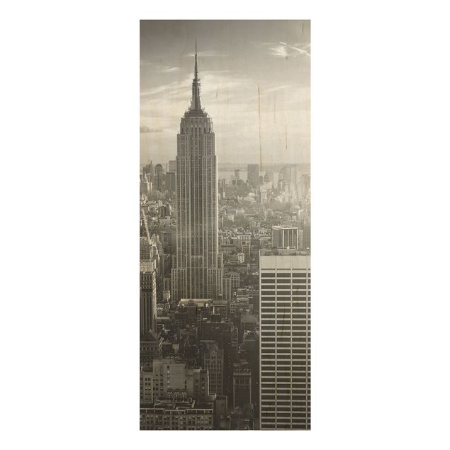 Quadro in legno - Manhattan Skyline - Pannello