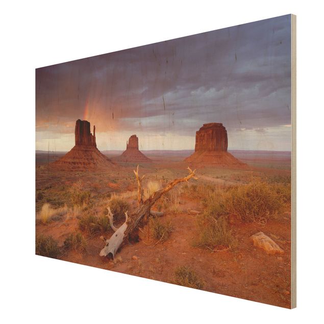 Quadro in legno - Monument Valley at sunset - Orizzontale 3:2
