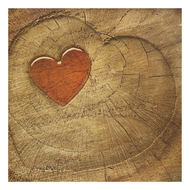 Quadro in legno - Natural Love - Quadrato 1:1