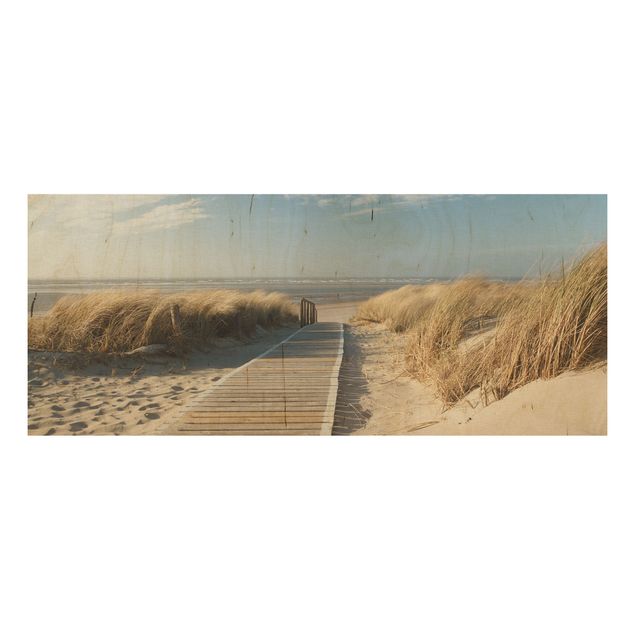 Quadro in legno - Baltic beach - Panoramico