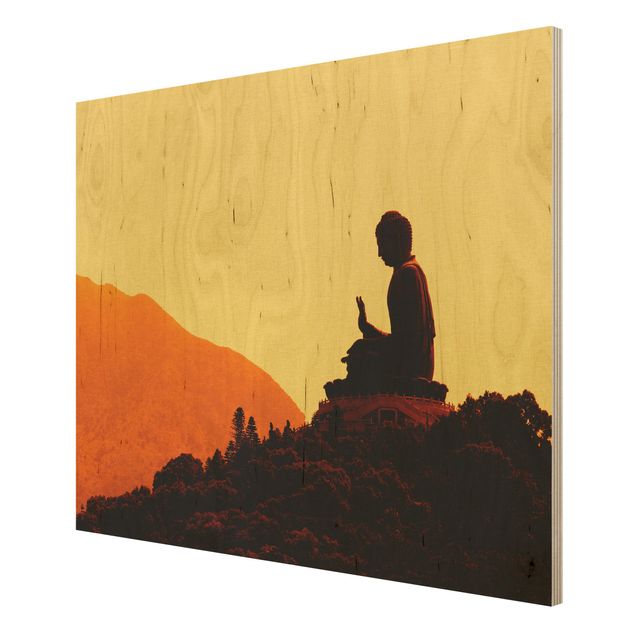 Quadro in legno - Resting Buddha - Orizzontale 4:3