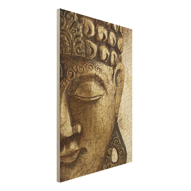 Quadro in legno - Vintage Buddha - Verticale 2:3