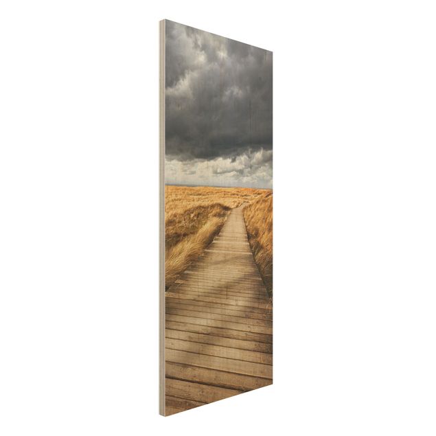 Quadro in legno - Pathway Through The Dunes - Pannello