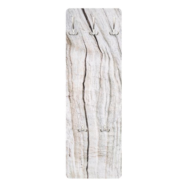 Appendiabiti moderno - Struttura in legno con crepe