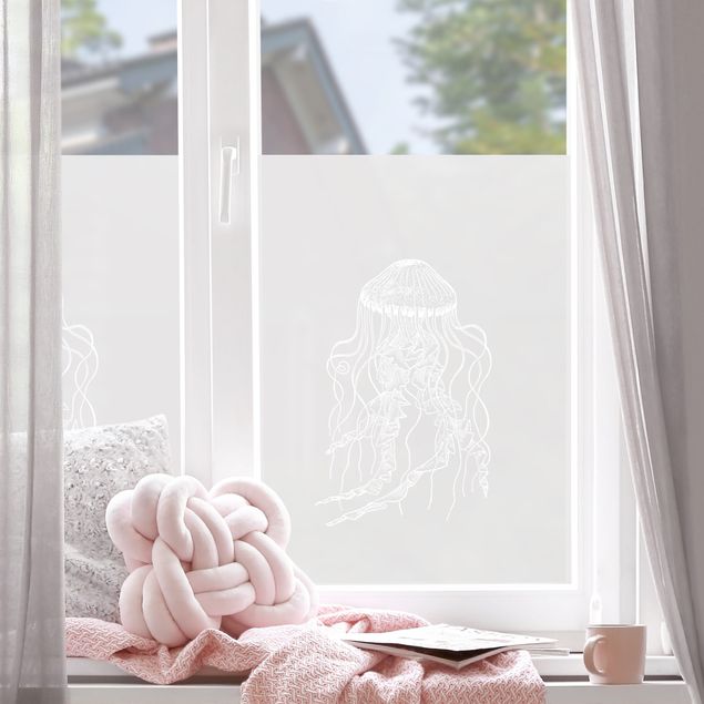 Pellicola per vetri Illustrazione di una medusa