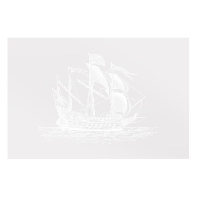 Pellicole per vetri - Illustrazione di una nave