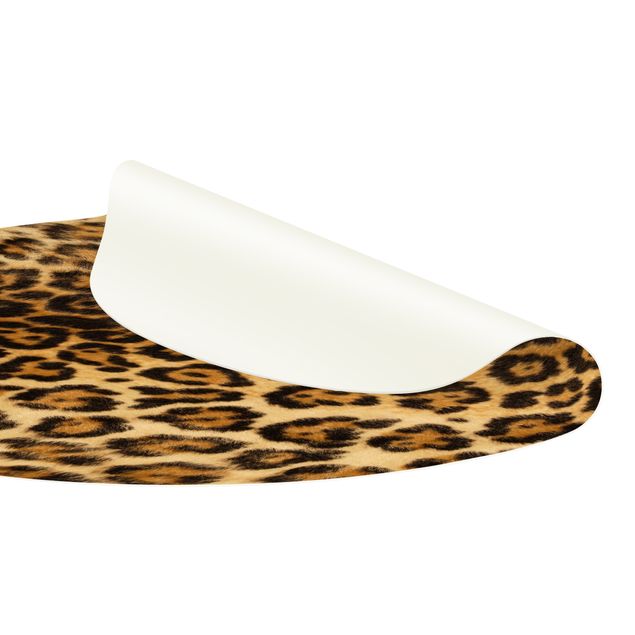 Tappeto in vinile rotondo - Jaguar Skin