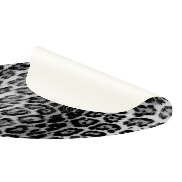 Tappeti in vinile grandi dimensioni Pelle di giaguaro in bianco e nero