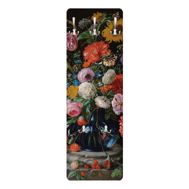 Appendiabiti - Jan Davidsz De Heem - Vaso di vetro con fiori