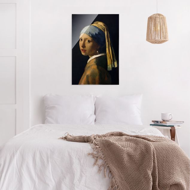 Quadro in vetro - Jan Vermeer van Delft - Ragazza con l'orecchino di perla - Verticale 3:2