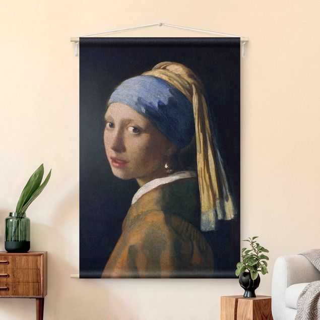 Arazzi da parete xxl Jan Vermeer Van Delft - La ragazza con l'orecchino di perla