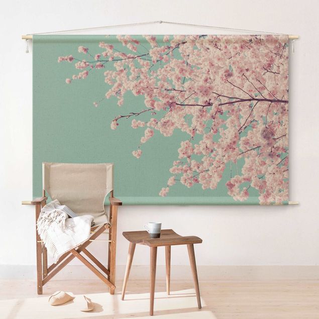 Arazzi da parete moderno Fiore di ciliegio giapponese