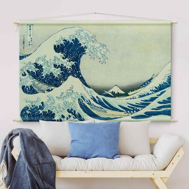 Arazzi da parete xxl Katsushika Hokusai - La grande onda di Kanagawa