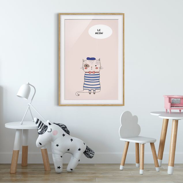Poster con cornice - Gatto in Francia